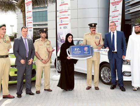 Motorists with Maximum White Points Win Cars from Dubai Police