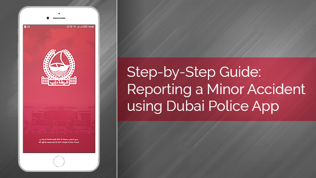 Dubai Police Urges Motorists to Report Minor Accidents through Smart App